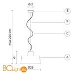 Подвесной светильник Karman Gangster SE644BB - Схема