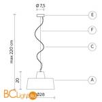 Подвесной светильник Karman Gangster SE644BR - Схема