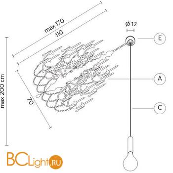 Подвесной светильник Karman Ghost SE634G - Схема
