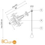 Подвесной светильник Karman Ghost SE634P - Схема