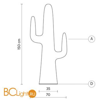 Садово-парковый фонарь Karman Gringo HP133 1B EXT - Схема