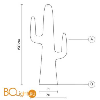 Напольный светильник Karman Gringo HP133 1B INT - Схема