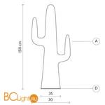 Напольный светильник Karman Gringo HP133 1B INT - Схема