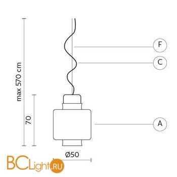 Уличный подвесной светильник Karman Kimono SE635V-EXT - Схема