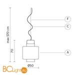 Уличный подвесной светильник Karman Kimono SE635V-EXT - Схема