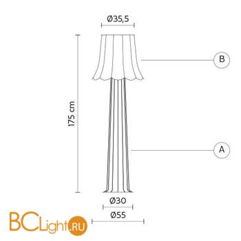 Торшер Karman Life H6051V - Схема