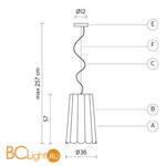 Подвесной светильник Karman Life SE650V - Схема