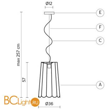 Подвесной светильник Karman Lucilla SE650VN - Схема