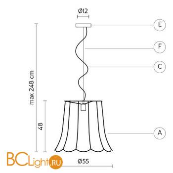 Подвесной светильник Karman Lucilla SE651VN - Схема