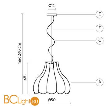 Подвесной светильник Karman Lucilla SE652VN - Схема