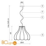 Подвесной светильник Karman Lucilla SE652VN - Схема