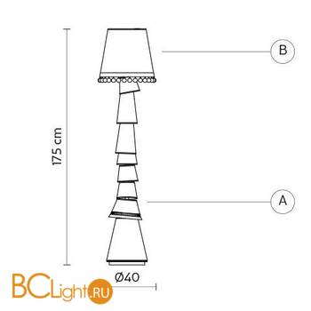 Торшер Karman Margo H6038B - Схема