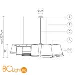 Подвесной светильник Karman Margo SE638B - Схема