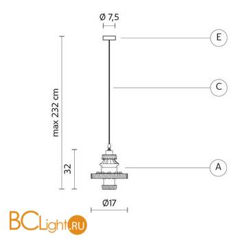 Подвесной светильник Karman Mek SE107 1N INT - Схема
