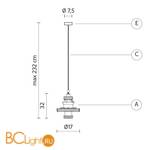 Подвесной светильник Karman Mek SE107 1N INT - Схема