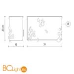 Настенный светильник Karman Miss brilla AP626B - Схема