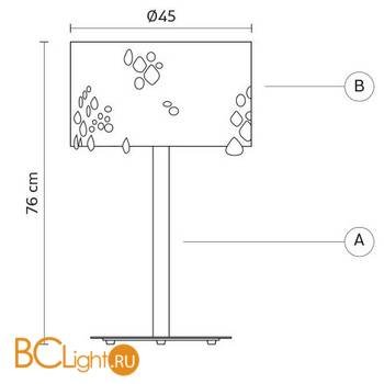 Настольная лампа Karman Miss brilla M5626B - Схема