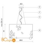 Подвесной светильник Karman Miss brilla SE626-60B - Схема