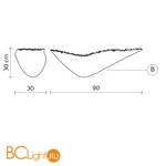 Настенный светильник Karman Moby Dick AP646P - Схема