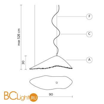 Уличный подвесной светильник Karman Moby Dick SE646P-EXT - Схема