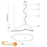 Подвесной светильник Karman Moby Dick SE647G - Схема