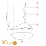 Уличный подвесной светильник Karman Moby Dick SE647G-EXT - Схема