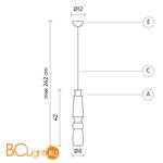 Подвесной светильник Karman Morfema COMPOSIZIONE-A - Схема
