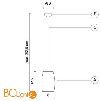 Подвесной светильник Karman Morfema SE126 1B INT - Схема