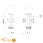 Бра Karman Nando AP109 2B INT - Схема