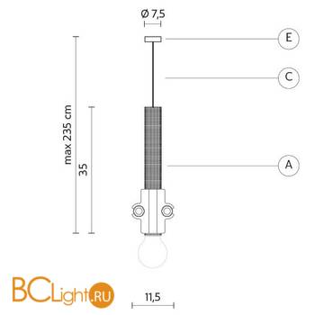 Подвесной светильник Karman Nando SE109 1O INT - Схема