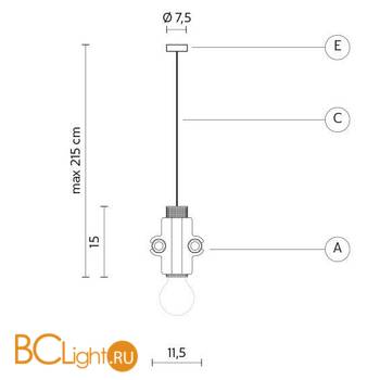 Подвесной светильник Karman Nando SE109 2G INT - Схема