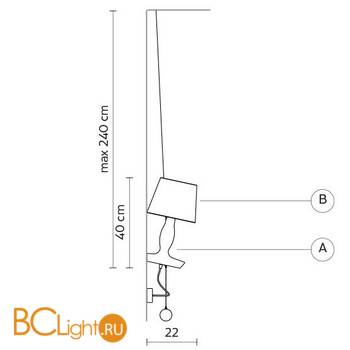 Бра Karman Norma M AP640N - Схема