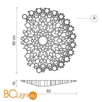 Настенный светильник Karman Notredame AP130 1B INT - Схема