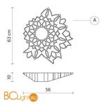 Настенный светильник Karman Notredame AP130 2B INT - Схема