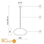 Подвесной светильник Karman Pietro SE693S - Схема