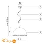 Подвесной светильник Karman Plancton SE648/1PG - Схема