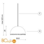 Уличный подвесной светильник Karman Plancton SE648/1PG-EXT - Схема