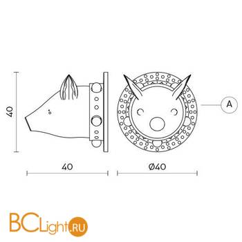 Бра Karman Porcamiseria AP656B - Схема