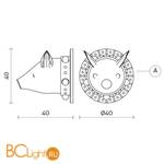 Бра Karman Porcamiseria AP656B - Схема