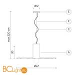 Подвесной светильник Karman Scrivimi SE111 1B INT - Схема