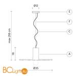 Подвесной светильник Karman Scrivimi SE111 2B INT - Схема