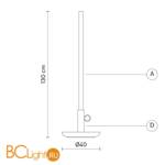 Напольный светильник Karman Settenani collection H7050B - Схема