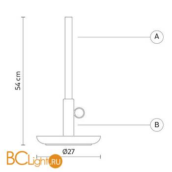 Настольная лампа Karman Settenani collection M705B - Схема