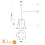 Подвесной светильник Karman Settenani collection SE685N5 - Схема