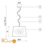 Подвесной светильник Karman Sky SE621B - Схема