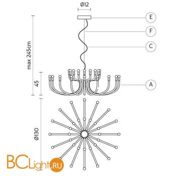 Люстра Karman Snoob SE609B - Схема