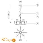 Люстра Karman Snoob SE610B - Схема