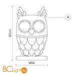 Настольная лампа Karman Ti Vedo CT105-1B-INT - Схема