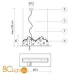 Подвесной светильник Karman Tweet SE671V - Схема