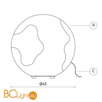 Настольная лампа Karman Ululi-Ulula M648PG - Схема